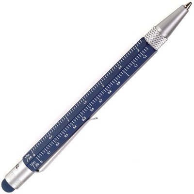 TROIKA A18 Długopis czarny wkład linijka/skala Min