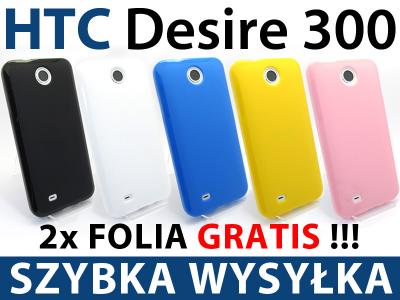 Obudowa na / do HTC Desire 300 +2x FOLIA
