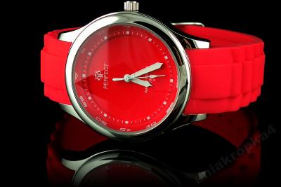ZEGAREK PERFECT DAMSKI czerwony zegarki damskie - 2649005518 - oficjalne  archiwum Allegro