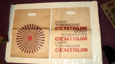 Domy Towarowe Centrum - 2 torby papierowa z PRL-u.