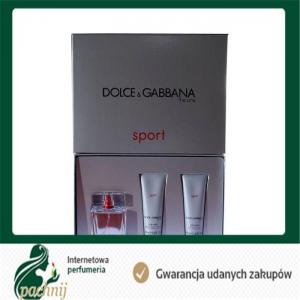 DOLCE GABBANA THE ONE SPORT EDT 50ml + BALSAM +ŻEL