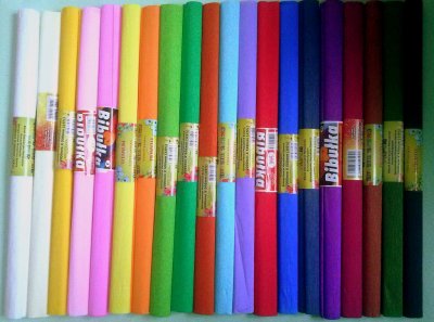 BIBUŁA szkolna marszczona  50 x 200 cm - mix kolor