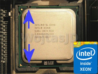 MOD Xeon E5440 PASTA LOGO Core 2 Quad Q9550 Q6600 - 6461925203 - oficjalne  archiwum Allegro