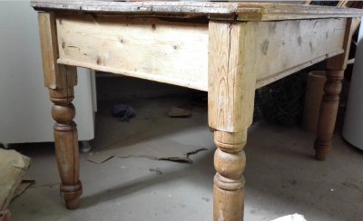stylowy solidny stary stół drewniany - 6332163500 - oficjalne archiwum  Allegro