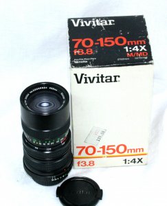 Vivitar 3,8/70-150mm Close Focusing na Minolta MD