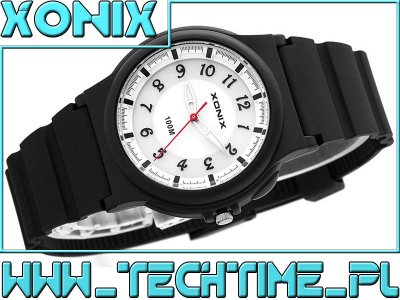 Dziecięcy Wskazówkowy Zegarek XONIX 10ATM Czarny
