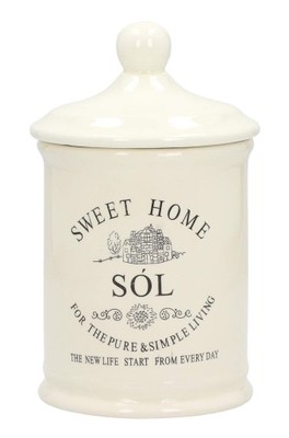 Pojemnik ceramiczny na sól SWEET HOME II 0,5 l - 6998281058 - oficjalne  archiwum Allegro