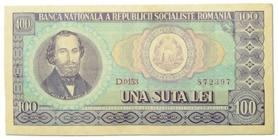 8.Rumunia, 100 Lei 1966, P.97, St.2/3+