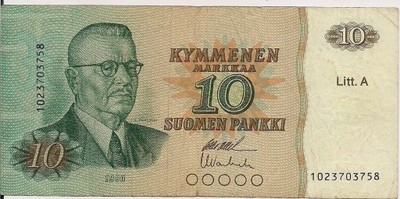 Finlandia  10 marka 1980r