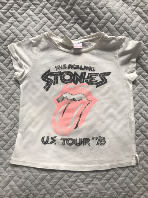 T-shirt ZARA Rolling Stones 98 2-3 lata stan bdb
