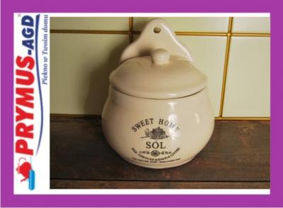 Piękny pojemnik ceramiczny SWEET HOME - na sól - 4297161868 - oficjalne  archiwum Allegro
