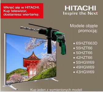 HITACHI 65HZT66 3D SMART  + Wiertarka Gratis W-wa
