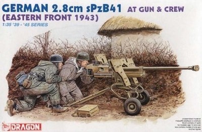 German 2,8cm sPzB41 At Gun &amp; Crew  DRAGON 6056