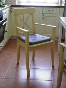 Krzesła IKEA Ingolf z podłokietnikami. Unikaty! - 6506477580 - oficjalne  archiwum Allegro
