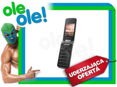 CZARNY Telefon komórkowy Alcatel OneTouch 2010