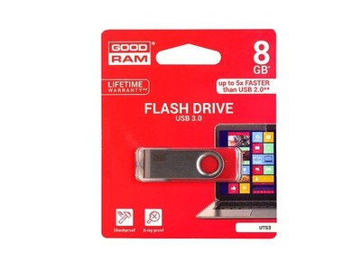 Pendrive 8GB GOODRAM USB 3.0 RED Flash Drive UTS3.