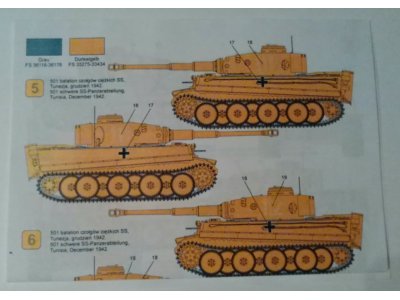 Techmod Tiger I E wczesny.Kalki 72805.1/72