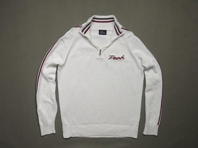 PEAK PERFORMANCE Biały Logowany Sweter Premium  L