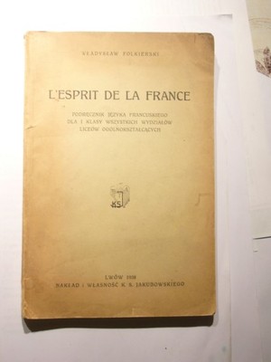Folkierski Lwów 1936 podręcznik francuskiego
