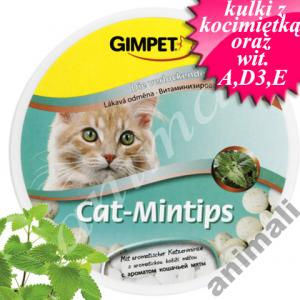 GimCat CAT MINTIPS tabl z KOCIMIĘTKĄ + wit. 330szt