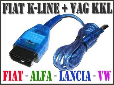 INTERFEJS FIAT ALFA LANCIA + VAG KKL USB 2 w 1 PL