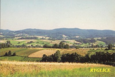 pocztówka RYGLICE Panorama Pasma Brzanki i Liwocza