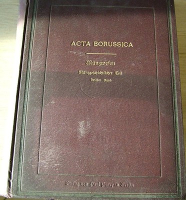 Acta Borusica 1755-1765 Berlin 1910 RZADKIE