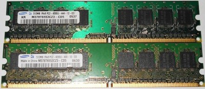 SAMSUNG 1GB 2x512MB PC2-4200 533MHz DUAL Intel AMD