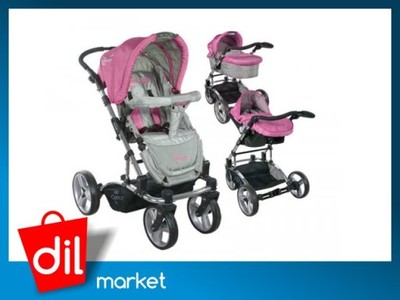 Wózek całoroczny ARTI Concept Plus B800 3w1 Pink/G