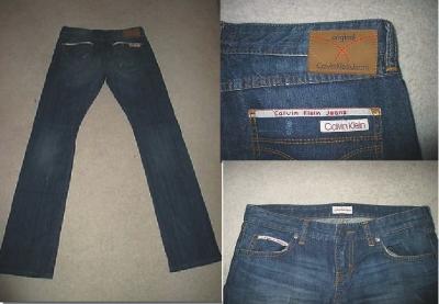 SPODNIE CLAVIN KLEIN W28/L32 Dark Blue Jeans