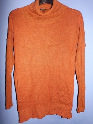 musztarowy pomarańczowy sweter golf L 40 Reserved
