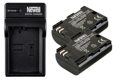 2x Akumulator + ładowarka Newell LP-E6 Canon EOS