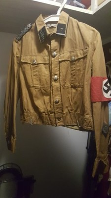 Brunatna koszula SA oryginał NSDAP - 6996548695 - oficjalne archiwum Allegro