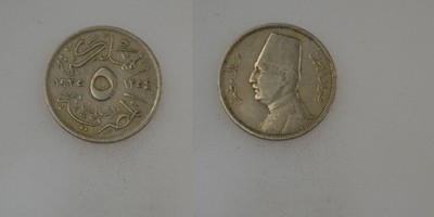 Egipt 5 Milliemes 1935 rok od 1zł BCM