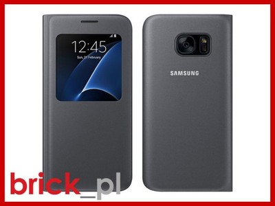 Oryg Etui SAMSUNG S-View EF-CG930PBEGWW Galaxy S7 - 6104023495 - oficjalne  archiwum Allegro