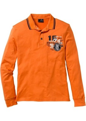 Shirt polo z długi pomarańczowy 52/54 (L) 910156
