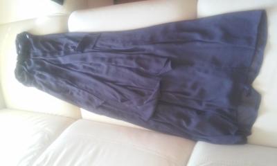 śliwkowa długa suknia XS/S Orsay