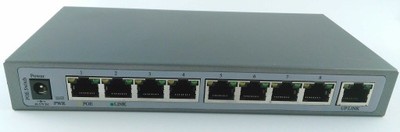 Switch 9 portowy PoE Ethernet do monitoringu