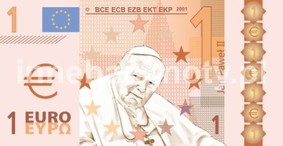 1 Euro Jan Paweł II - projekt polskiego euro