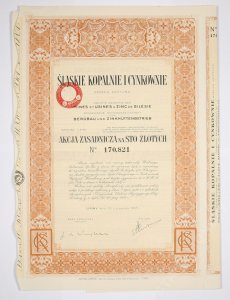 Śląskie Kopalnie i Cynkownie S.A. 1937