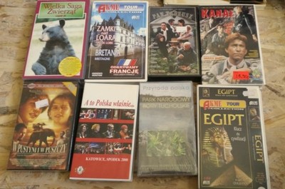 Zestaw kasety video VHS 67 sztuk kaseta FILM BAJKA