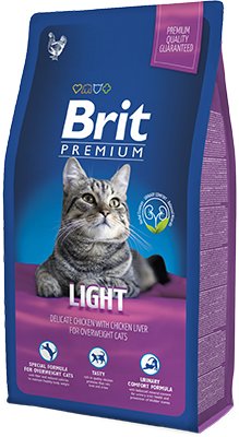 Brit Cat Premium LIGHT kurczak 8KG + KURIER