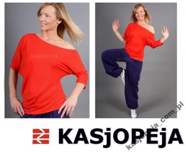 B1 Bluzka do tańca, fitnessu DAMSKA ASYMETRYCZNA - 3348920471 - oficjalne  archiwum Allegro