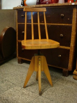 Krzesło Obrotowe w stylu Industrialnym lata 60