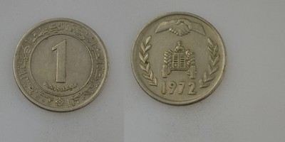 Algieria 1 Dinar 1972 rok od 1zl i BCM