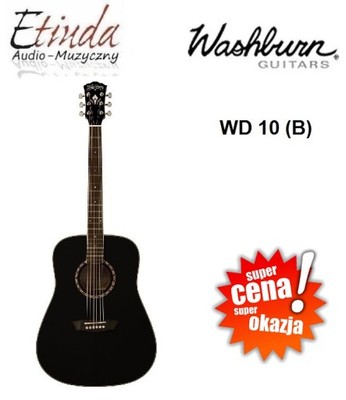 WASHBURN WD 10 (B) - Gitara Akustyczna + GRATIS!