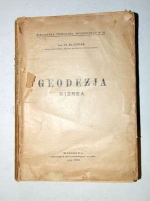 Geodezja niższa Kluźniak 1928