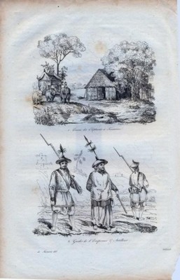 OBRAZKI Z PODRÓŻY_XIX  D'Urville staloryt 1835