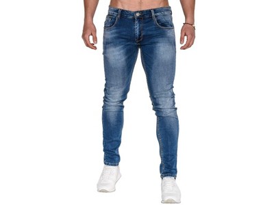 Hit spodnie jeansy męskie slim OMBRE P392 jeans 34