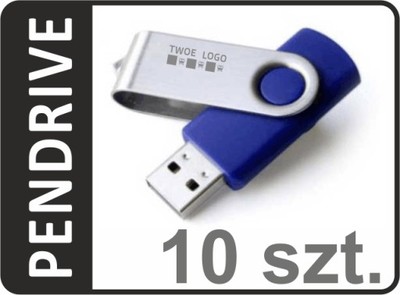 Pamięci USB reklamowe z grawerem 10 szt WARSZAWA